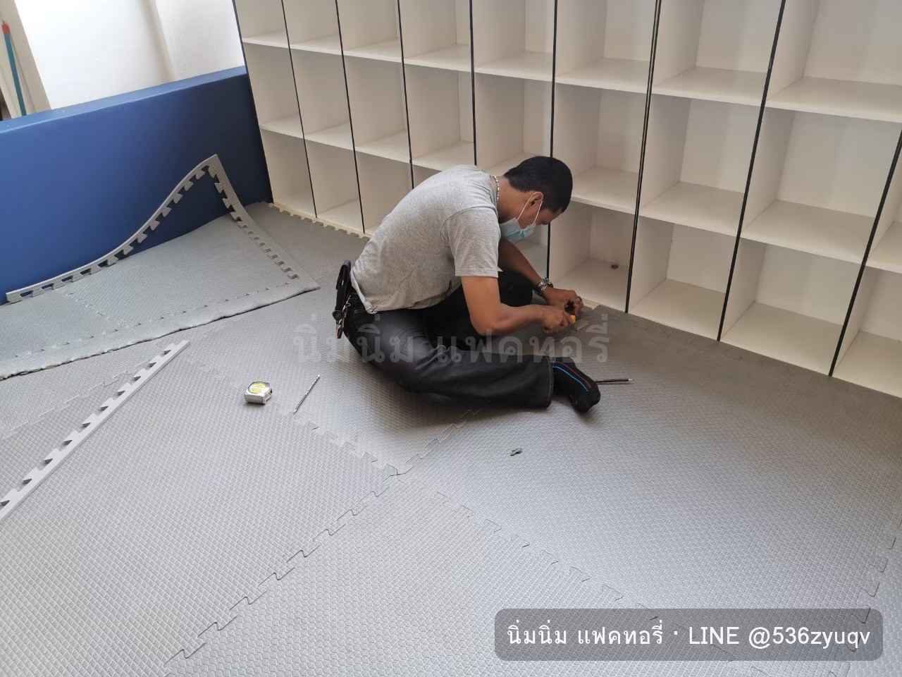 งานติดตั้ง: ปูพื้นนุ่มในโรงแรม