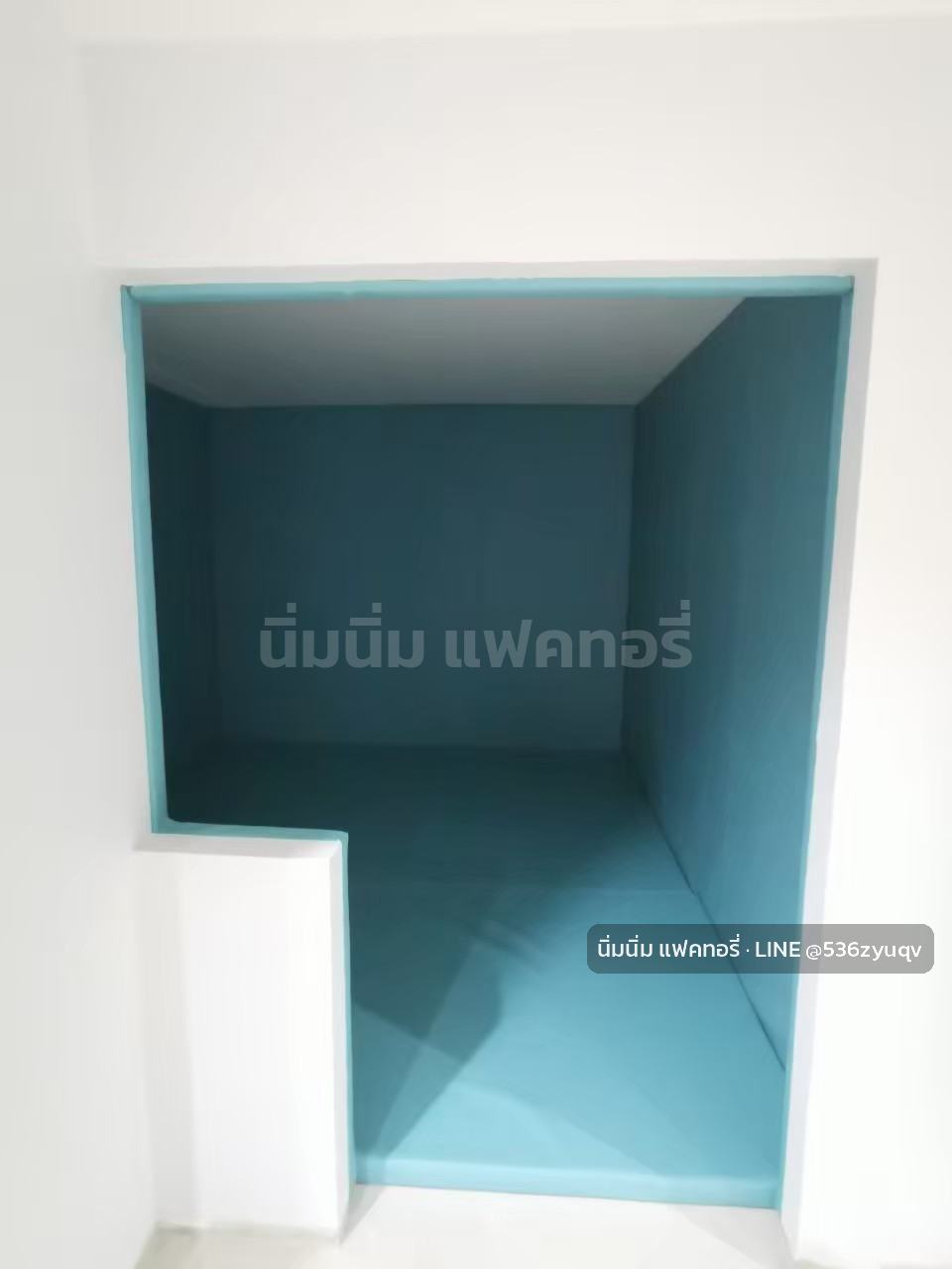 โรงพยาบาล · จิตเวช: หุ้มมุมและขอบประตูต่อเนื่อง